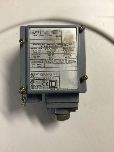 Square d pressure switch interrupter 9012 gaw-5 series c 1/2&#034; 1/4&#034; for sale