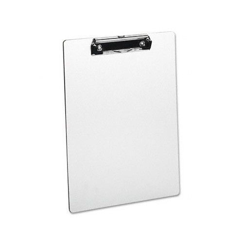 Universal® Brushed Aluminum Plastic Clipboard