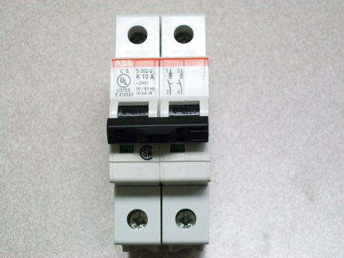 ABB S202U K10A 10A 2-Pole Circuit Breaker