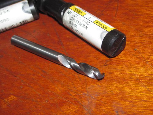 LOT OF TWO 1/4&#034; / .2500 / GUHRING DRILLS , 2 FLUTE , 135 DEGREE