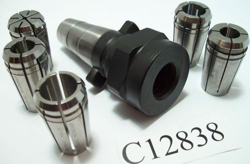 Nice kwik switch 200 tg75 collet chuck w/ 5 kennametal tg 75 collets  lot c12838 for sale