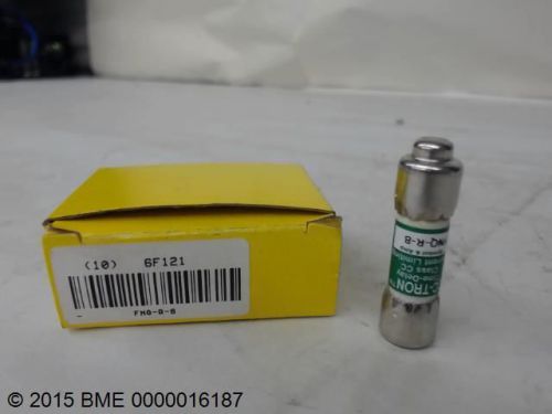 Lot of 10, bussmann, fnq-r-8, fuses, 8 amp for sale