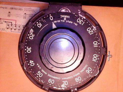 Vintage General Radio Co. Variac, 120volt, 10 amp