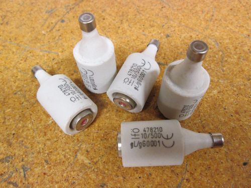 IFO 478210 Ceramic Fuses 10A 500V L/gG0001 New (Lot of 5)