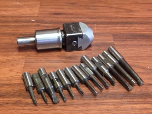 CRITERION S 1 1/2 &#034; BORING HEAD + BORING BARS W/ 5/8 &#034; SHANK