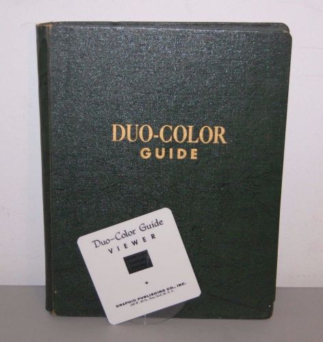 Duo Color Guide Book Paint Mixing Charts with Viewer Graphic Publishing Co 1955