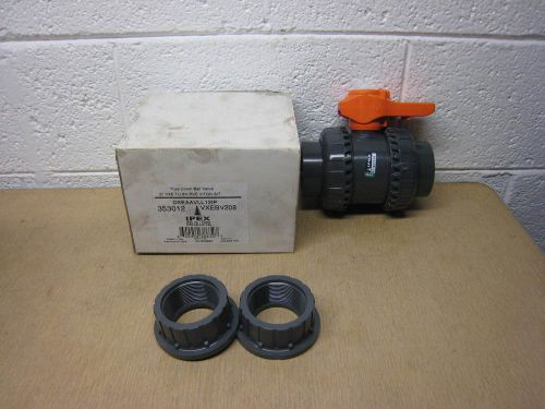 2 pvc true union ball valve viton ipex s/t vxebv208 353012 new free shipping for sale