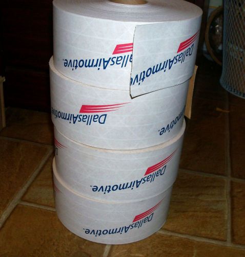 4 new rolls reinforced water activated paper gummed tape,2.75&#034;  x  450&#039; for sale