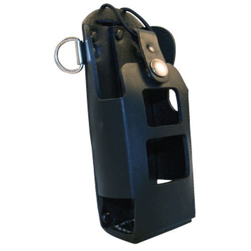 Boston leather 5482rc-1 black motorola 750/ht 750 radio holder w/d rings for sale