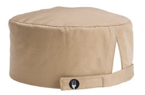 Chef Works BEAN-KHA Khaki Basic Skull Cap Beanie