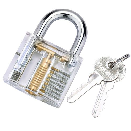 BESTOPE Professional Padlocks Lock Crystal Cutaway of Practice Training Skill...