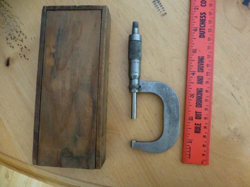 Vintage BROWN &amp; SHARPE No 40 Micrometer Caliper 1-2&#034; Range English