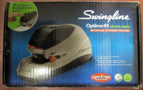 Swingline Electric Stapler, Optima 45, 45 Sheet Capacity, Silver