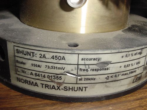 (3) LEM NORMA TRIAX-SHUNT&#039;S 2A...450A A641401355