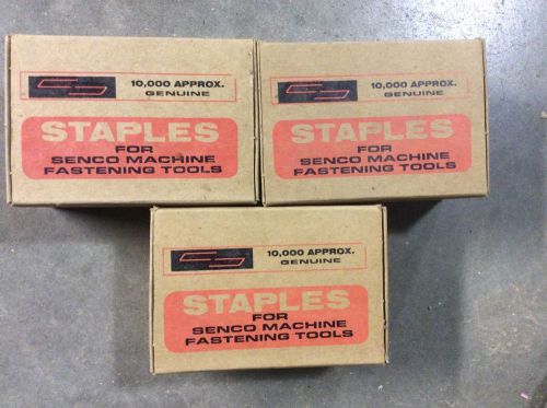 Senco Products E07 GAA 7/16&#034;X11/8&#034; Staples Lot Of 3 10,000 Per Box 30,000 Total