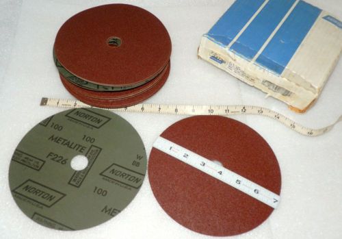 7&#034; sanding discs close kote qty: 25 discs 7/8 arbor 60 grit norton 33730 (r3) for sale