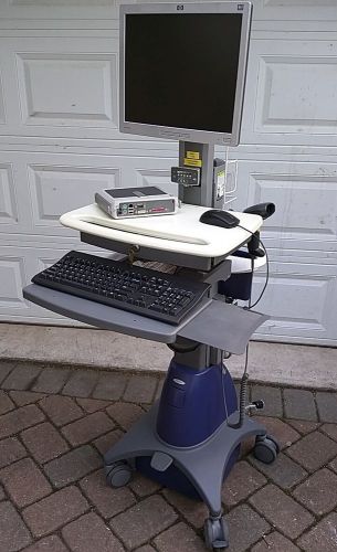 ERGOTRON SV21 STYLEVIEW MEDICAL EMR HEALTHCARE LAPTOP CART + WYSE PC + MONITOR