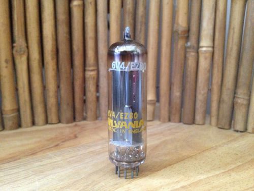 Vintage Sylvania Mullard EZ81 6CA4 Halo Getter Stereo Tube &#034;B5C2&#034; 2780/2740