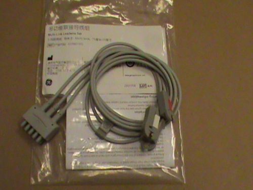 NEW GE MULTI-LINK ECG 3 LEAD WIRE SET, GRABBER REF# 412682-001