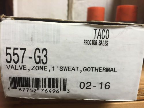 BRAND NEW TACO 557-G3 GEOTHERMAL VALVE 1&#034; SWEAT