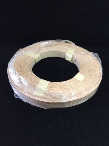 RED OAK WOOD VENEER EDGEBANDING PREGLUED 7/8&#034; X 125FT ROLL***FREE SHIPPING***