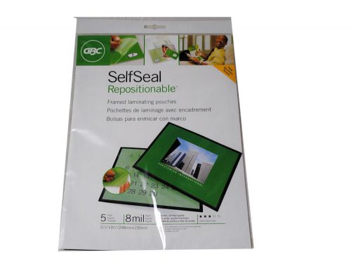 5 self seal repositionable framed laminating pouches for sale