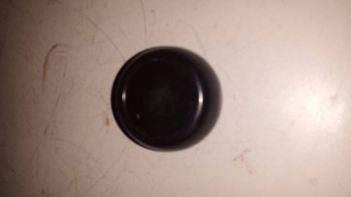 Lot of 4 Plastic Round W/ Flat Top Black Knobs 1/2&#034; Thread, 2&#034; Diameter
