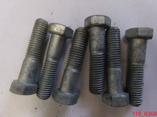 Qty=6 5/8-11 x 2-3/4 Hex Head Cap Screw Grade 5 Plain Steel Bolts