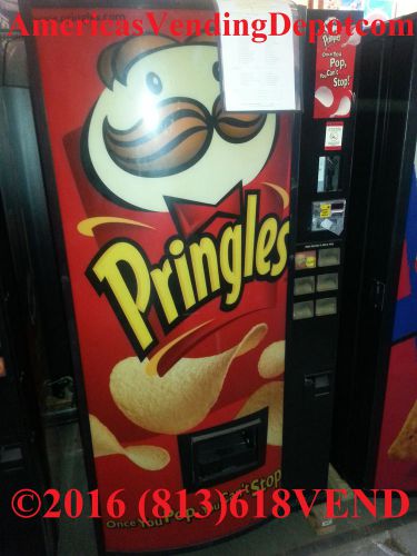 Very nice ~ dixie narco 360 pringles vending machine ~ 6 selections ~ wholesale! for sale
