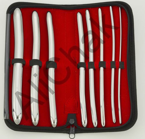 Hegar Dilator Set 08 Pcs Double Ended  Surgical Medical instrument