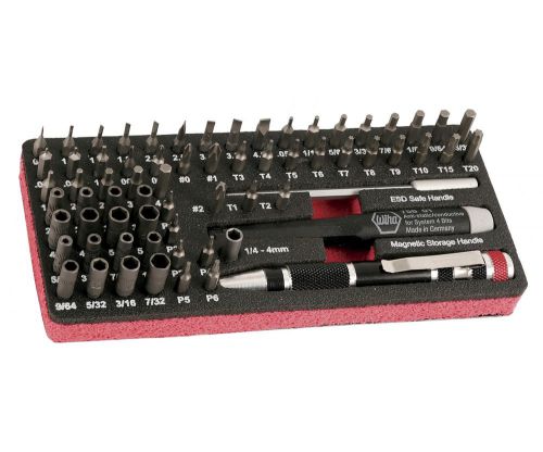 Wiha #75968 master tech esd micro bit set - 68 pc. work station set w/ free tool for sale