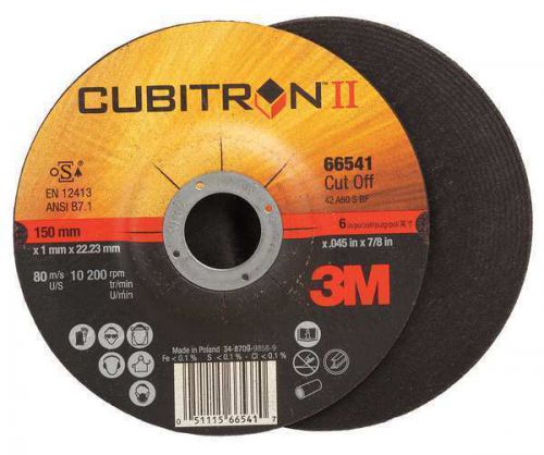 3M (COW) Cut-Off Wheel T27 66541, 6 in x .045 in x 7/8 in, 25 per inner