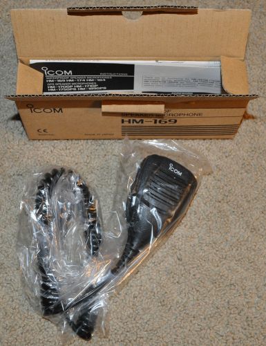 NIB Icom HM-169 Waterproof Speaker Microphone