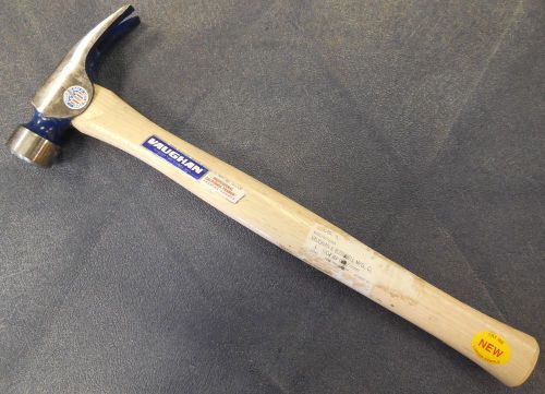 VAUGHAN CF2L 19 oz. Milled Face Straight Claw California Framer Hammer, USA