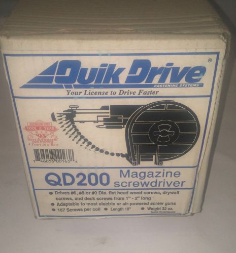 NEW Quick Drive QD200 Magazine Screwdriver for electric &amp; air powered screw guns