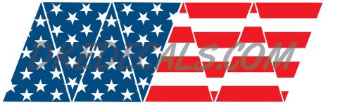 American flag top rwb helmet top 8 piece firefighter reflective decal sticker for sale