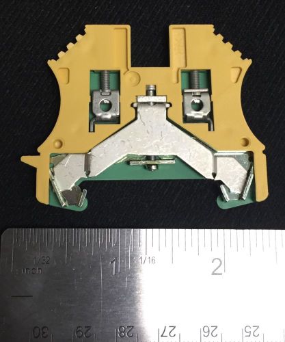 Weidmuller 1010000000, WPE 2.5 Ground Block. 100 pieces