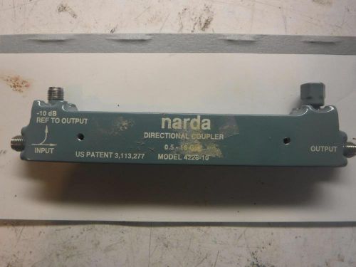 Narda 4226-20 Directional Coupler.  0.5 to 18GHz.  20dB. .  SMA