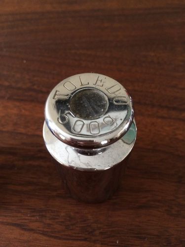 Vintage Toledo Calibration Weight 500g round edge 