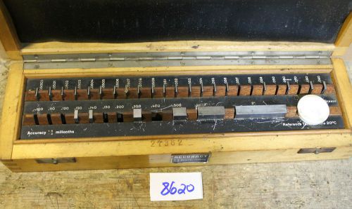 ASH PRECISION EQUIPMENT GAUGE BLOCKS 2T382 ACCURACY +5 -2 MILLONTHS (8620)