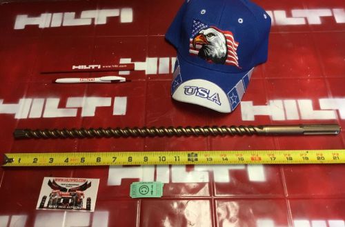HILTI BIT SDS MAX 5/8&#034; X 21-1/2&#034; PREOWNED, WITH FREE HAT, PEN, FAST SHIPPING