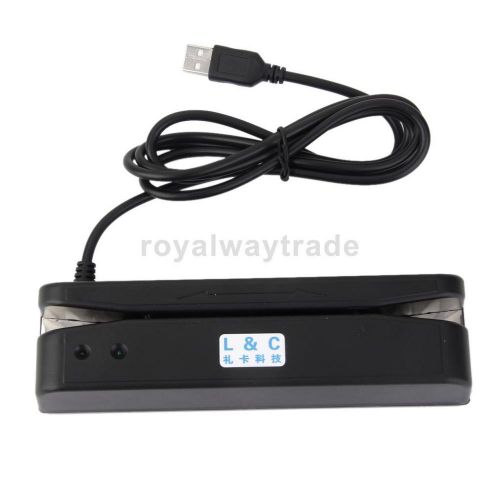 Lc-402u 2 track usb magnetic stripe swipe credit/debit pos card reader for sale