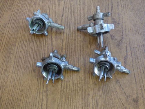 4 (four) hoff-stevens keg couplers - twin probe keg - homebrew draft beer bar for sale