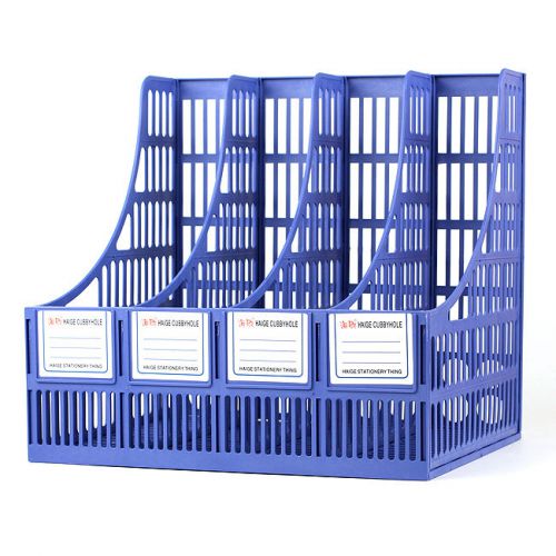 File Holder Document Box Storage Rack Office Organizer Book Magazine