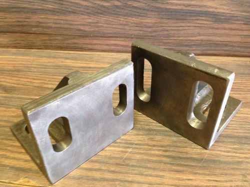 TWO ANGLE PLATES 4&#034; X 3 1/2&#034; X 3 1/2&#034;