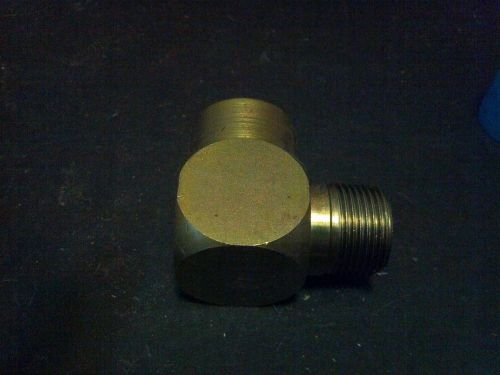 (6) Hydraulic fittings 90 degree elbow 1&#034; male NPT to 1&#034; female NPT