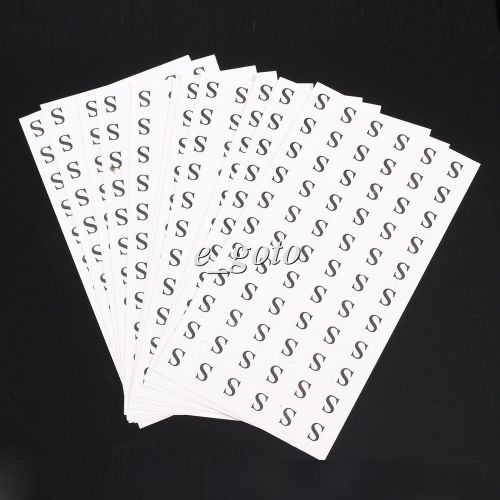 10 sheets 660pcs s white round sticker affixed code size sticker clothing label for sale