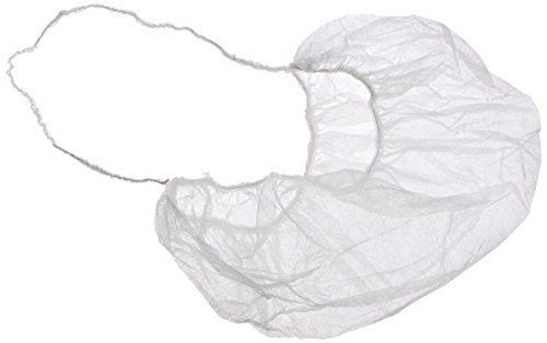 Keystone 112NWI-LRG White Non-Woven Polypropylene Beard Cover, 18&#034; Size (Case of