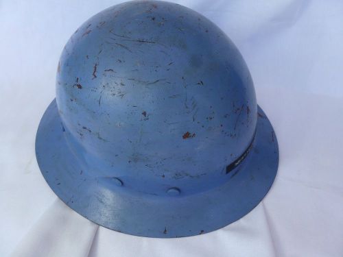 Vintage MSA Hardhat Fiberglass w/ Suspension - Westinghouse Full Brim Skullgard