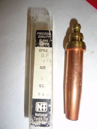 Qty. 1 national torch tip a-fs-49 airco style, mapp / propylene gas for sale